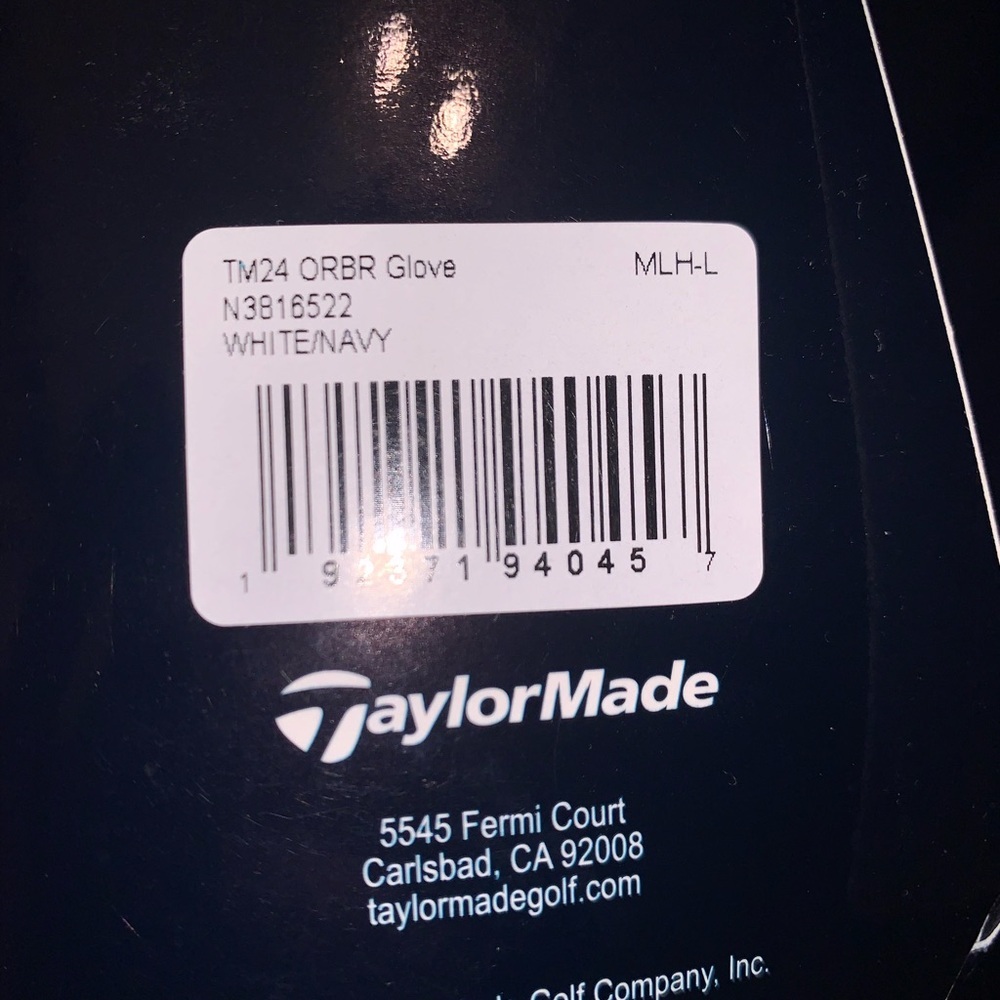 TaylorMade RedBull Oracle Racing Limited Release Golf Glove Men’s LH-Large Navy - Picture 6 of 8